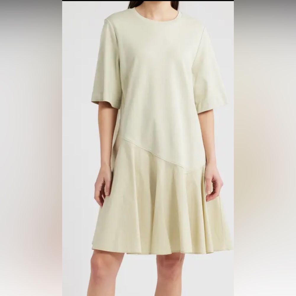 Cos Asymmetric organic cotton t shirt dress